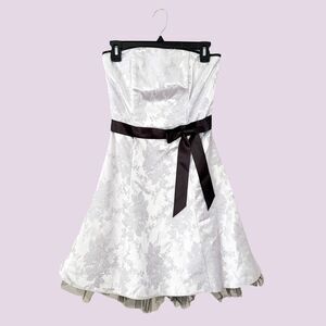 Gunne Sax Jessica McClintock Vintage Party Dress SZ 3/4 Strapless Tulle Prom NWT